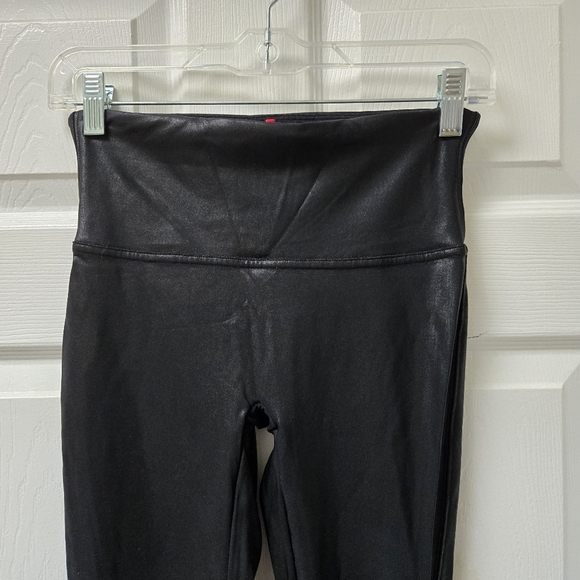 Spanx Women's Black Faux Leather Leggings - Picture 5 of 8
